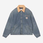 Blue Dusty H Brown Old Used Wash