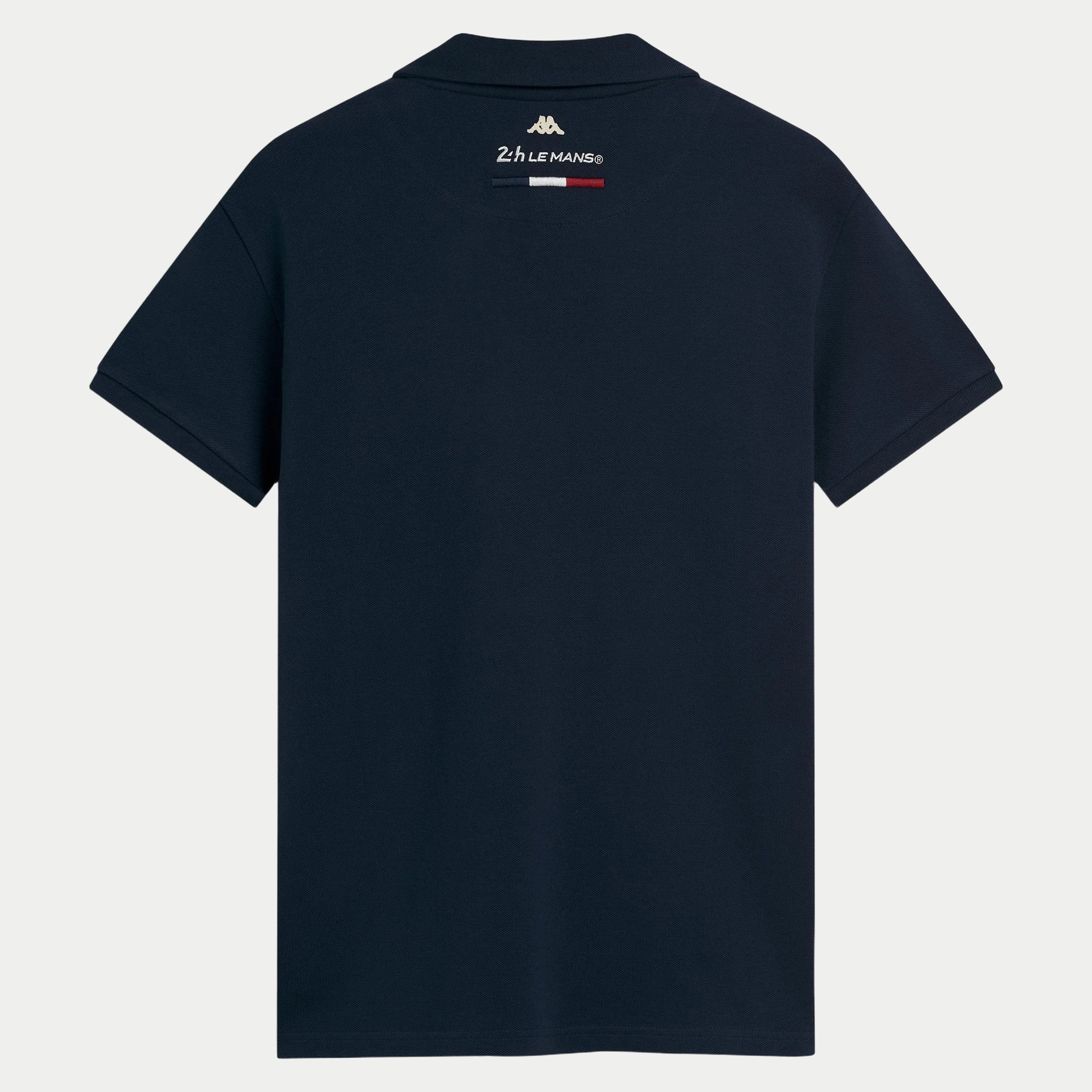 Polo Kappa Fangione 24H Le Mans bleu — vue de dos