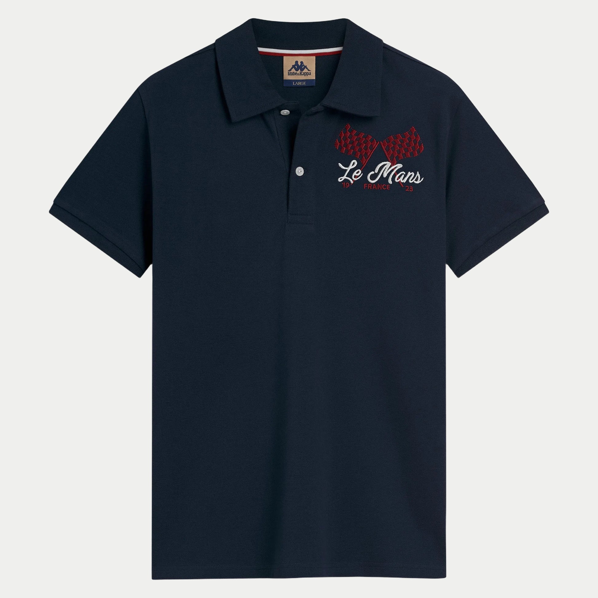 Polo Kappa Fangione 24H Le Mans bleu — vue de face