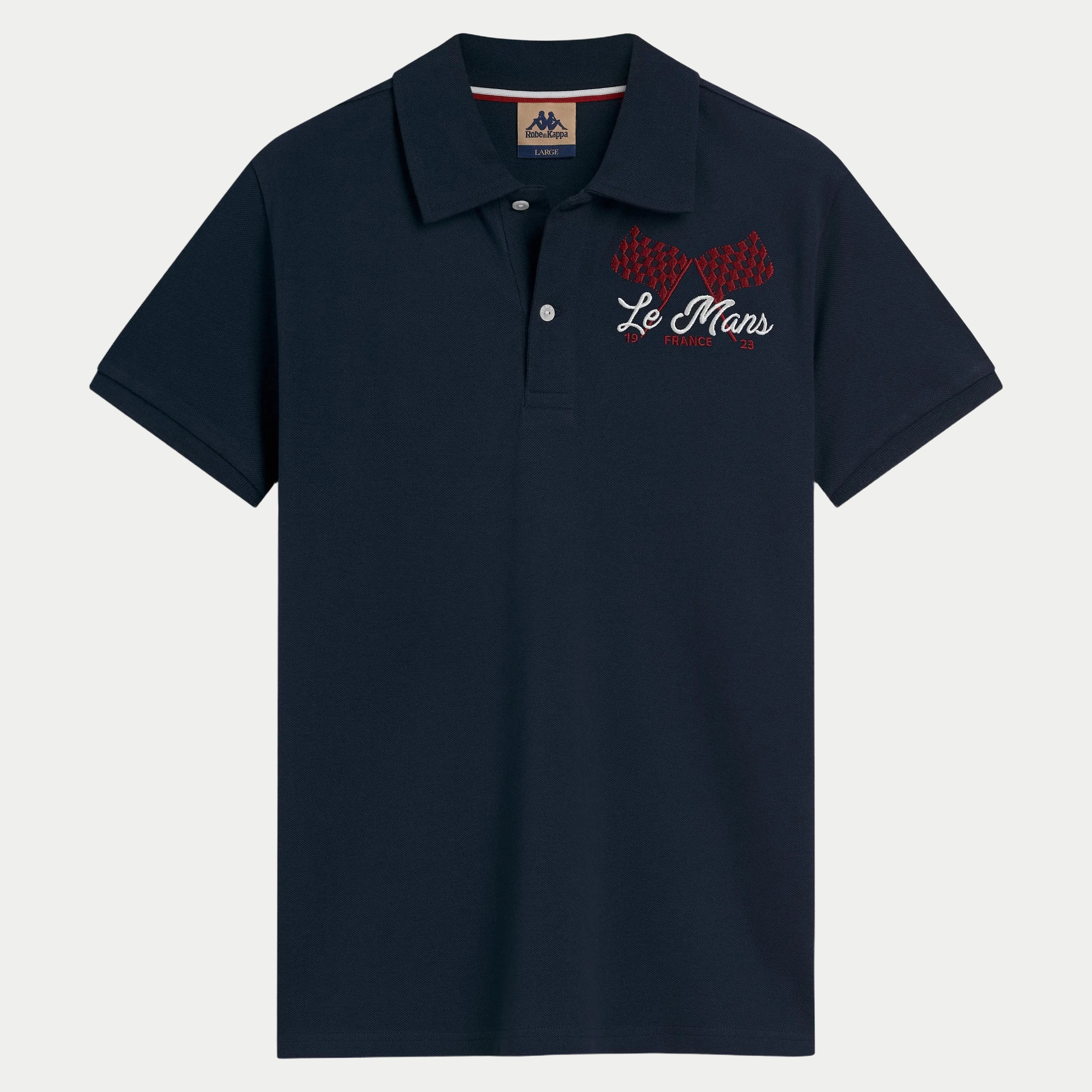 Polo Kappa Fangione 24H Le Mans bleu — vue de face