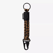 Porte-clés Corde Carhartt WIP Hamilton Brown noué polyester recyclé - vue avec crochet