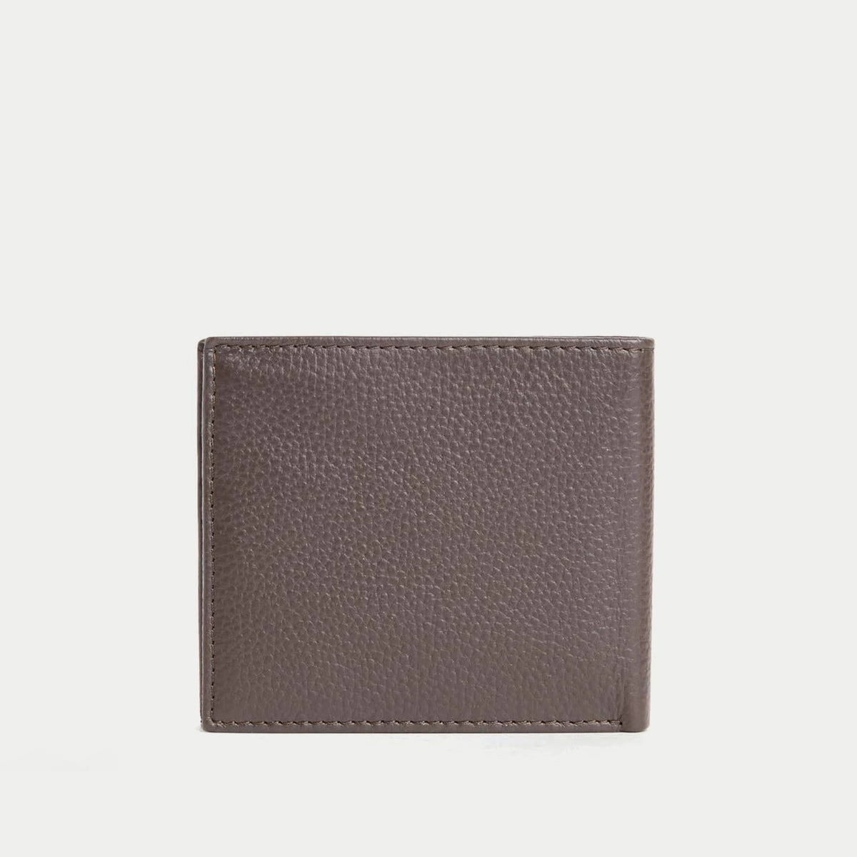 Portefeuille Amble marron Barbour - face fermée, grain fin du cuir