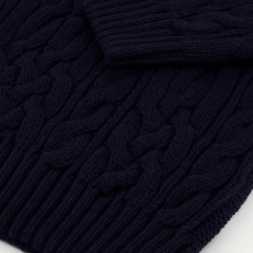 Pull Ohannes - Marine - Nitto Knitwear - détail 2