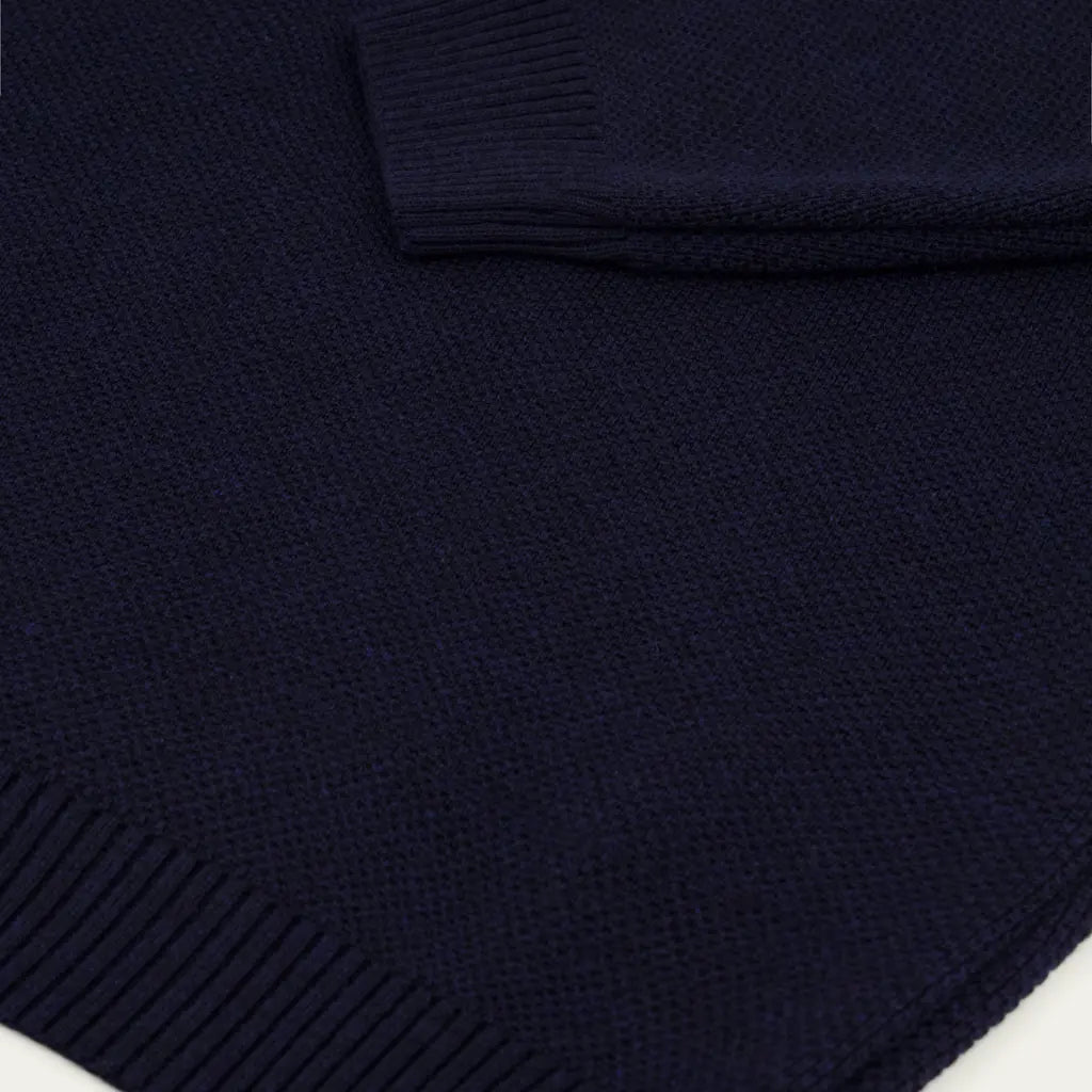 Pull Youri Laine - Marine - Nitto Knitwear - détail 2