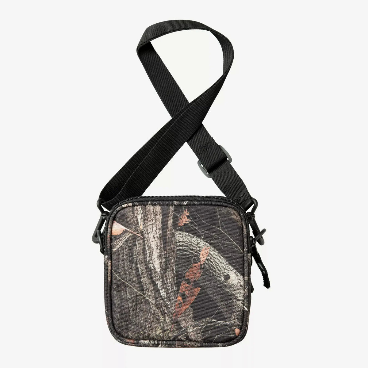 Sacoche Essentials Bag Camo Feather Tree Carhartt WIP - dos lisse et bandoulière noire ajustable