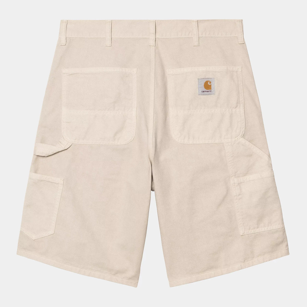 Dos du Single Knee Short écru, deux poches plaquées à double couture et poche marteau latérale plaquée