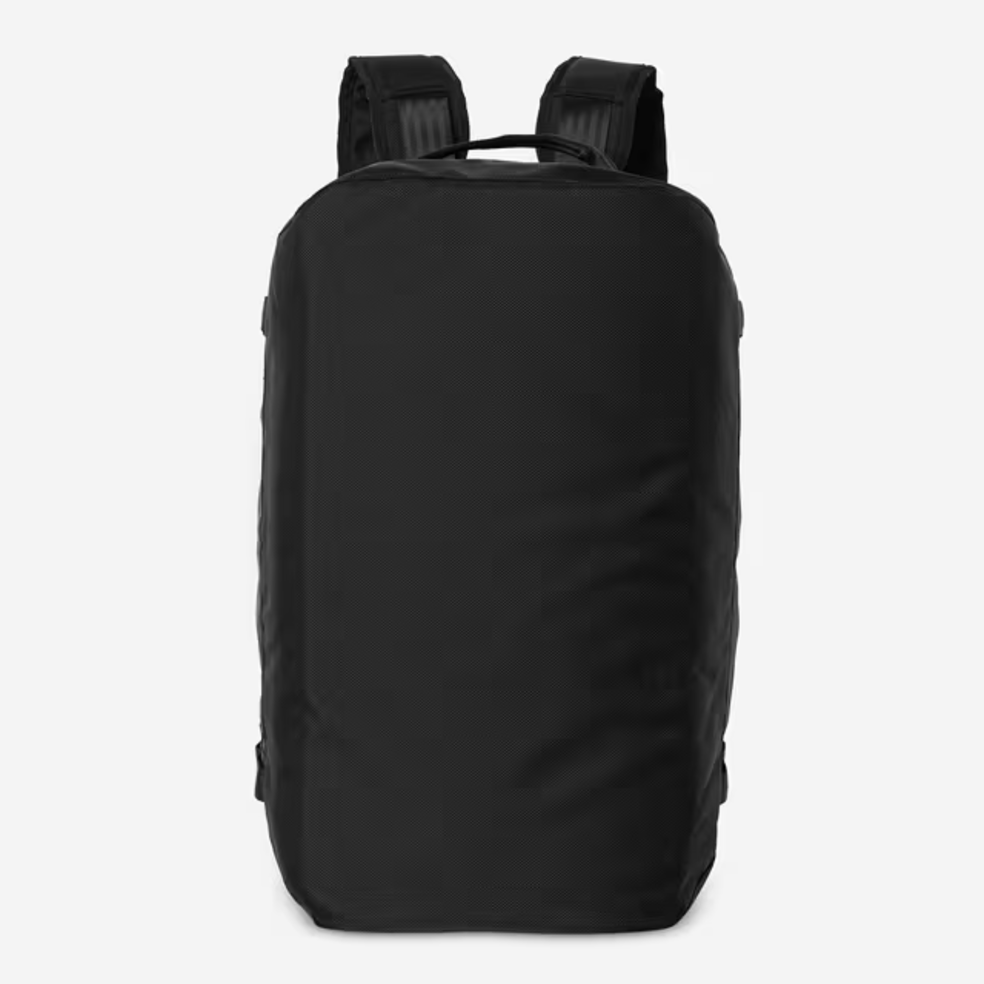 Petit sac de voyage Richmond noir Carhartt WIP converti en sac à dos, vue de dos debout