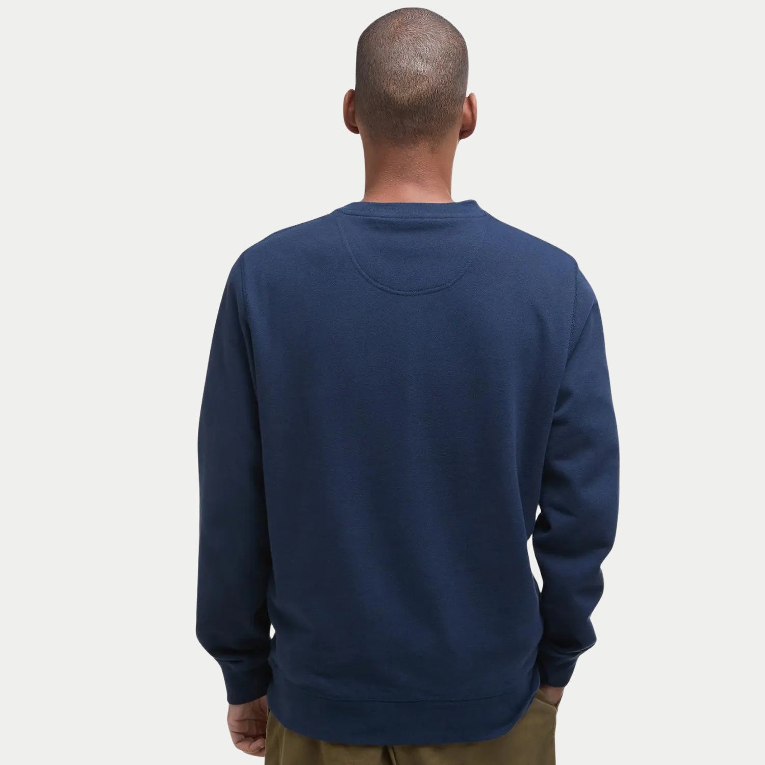 Sweat Logo Piqué Marine - Barbour - détail 3