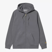 Sweat Zippé Chase Carhartt WIP Styx polyester-coton brossé zip - vue avant