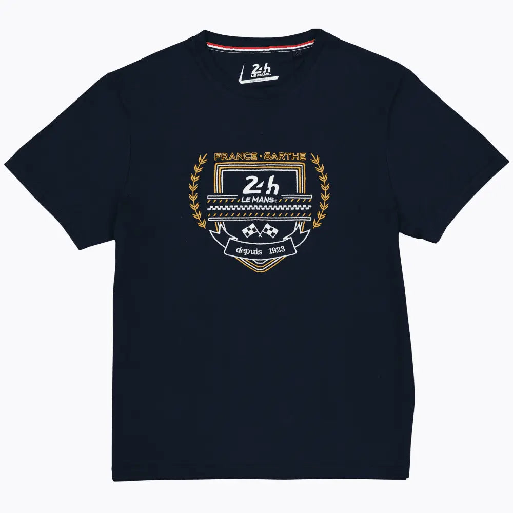 T-shirt Marine Brodé - 24h le Mans