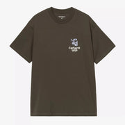 T-shirt Grape Picker Cypress Carhartt WIP - à plat de face, imprimé feuille de vigne et sécateur à la poitrine