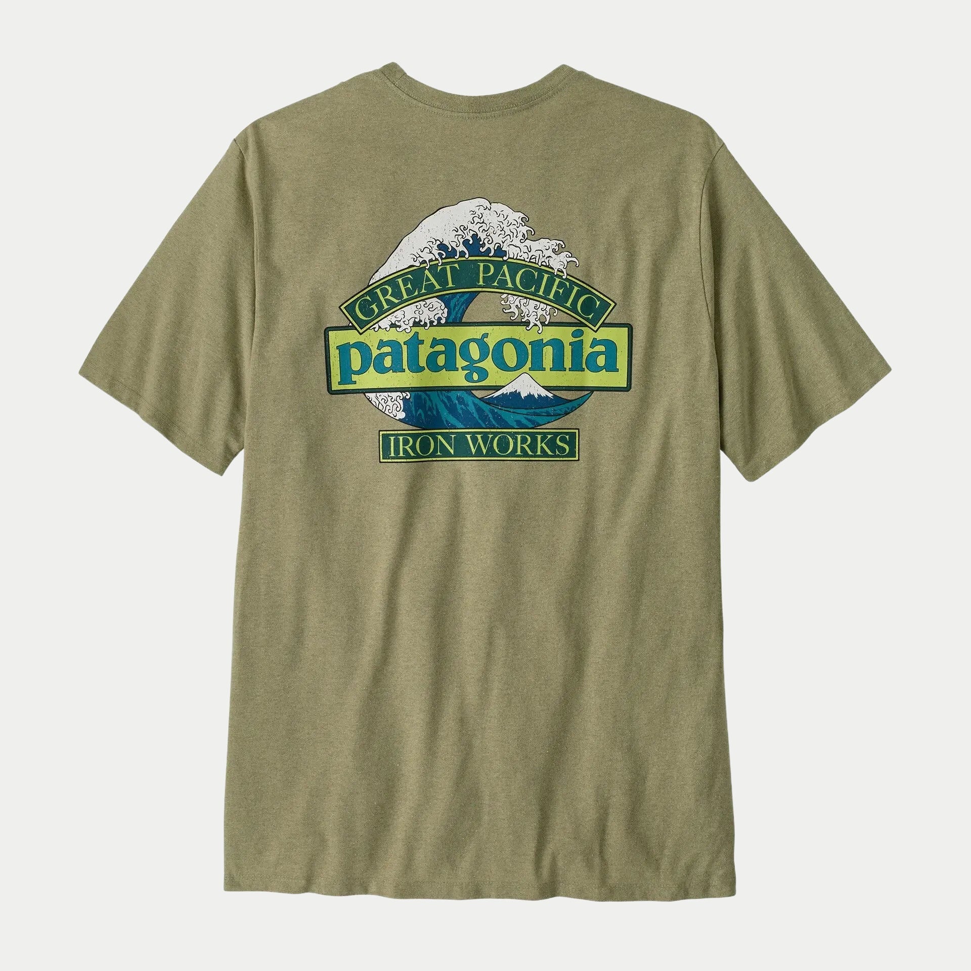 T-shirt Great Waves - Gumtree Green