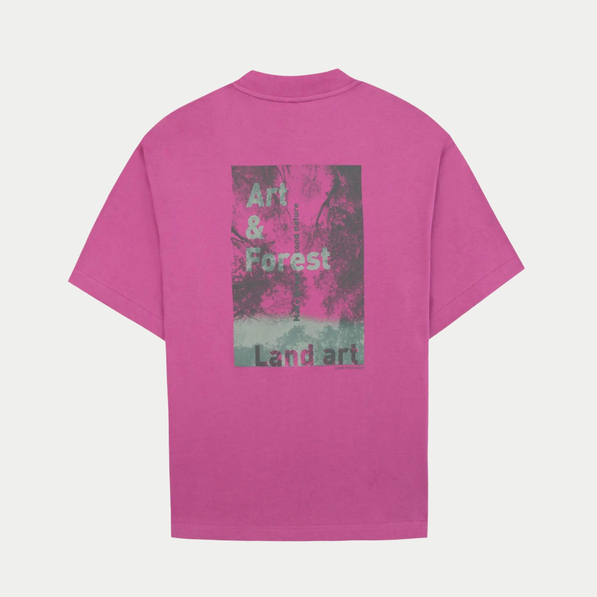 T-shirt Yellow Stone Forest Fushia - Faguo - détail 4
