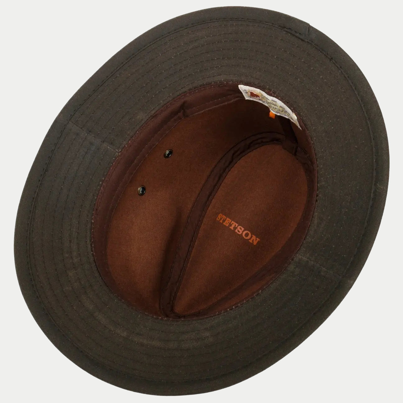 Traveller Waxed Cotton - Marron Foncé - Stetson - détail 3