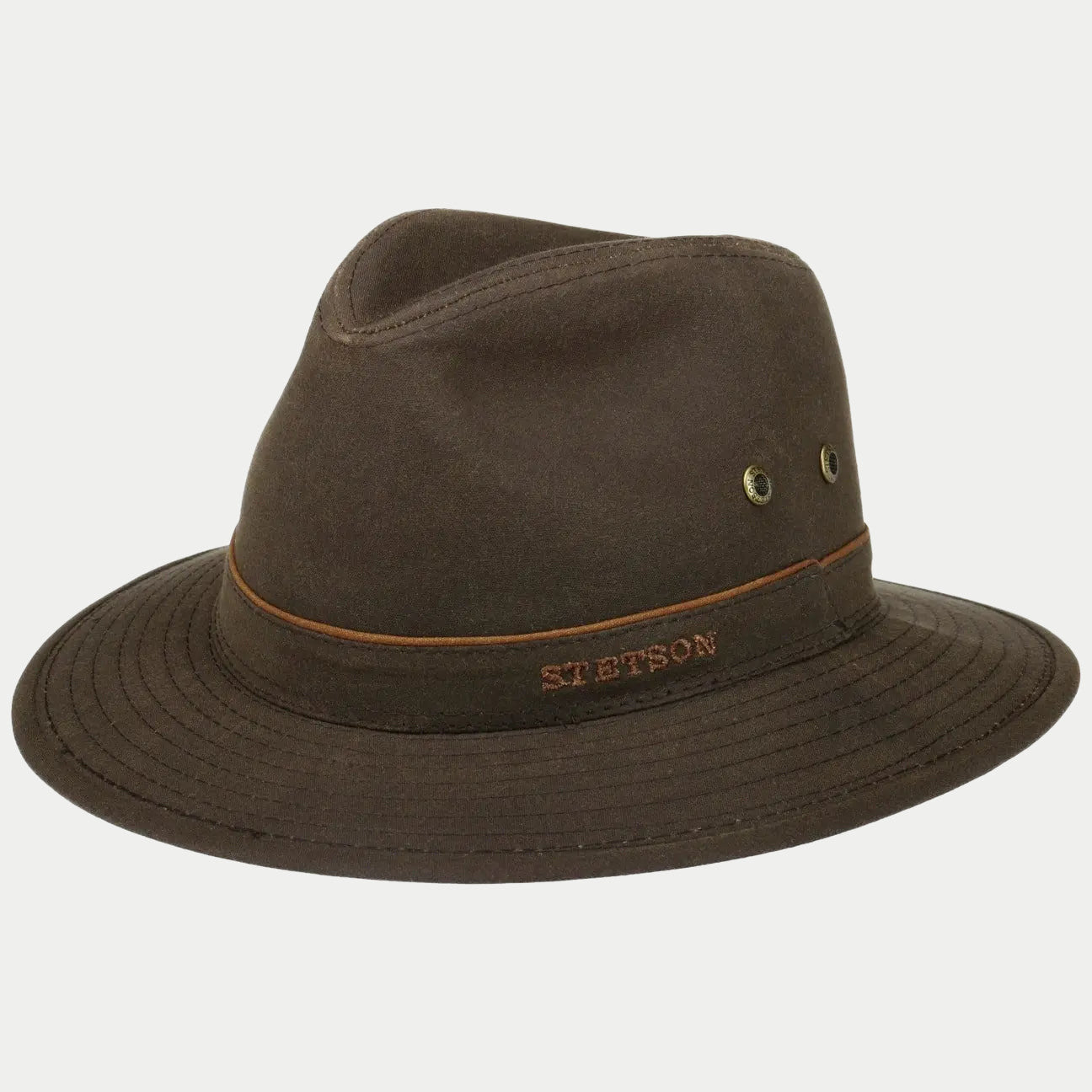 Traveller Waxed Cotton - Marron Foncé - Stetson