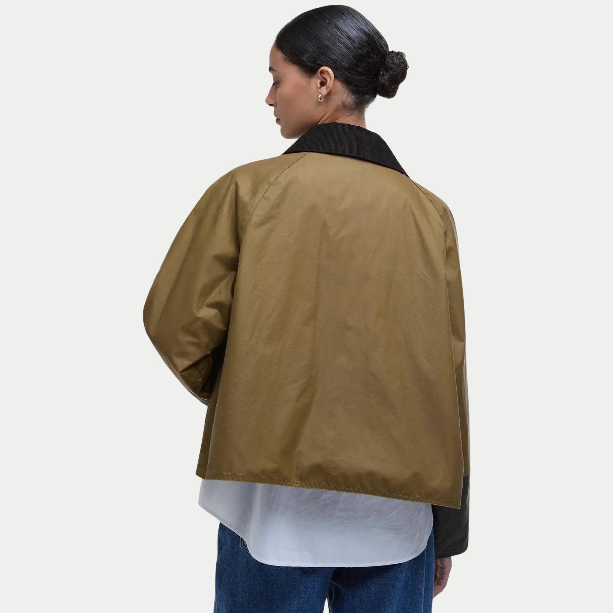 Veste Alma - Sand et Archive Olive - Barbour - détail 3