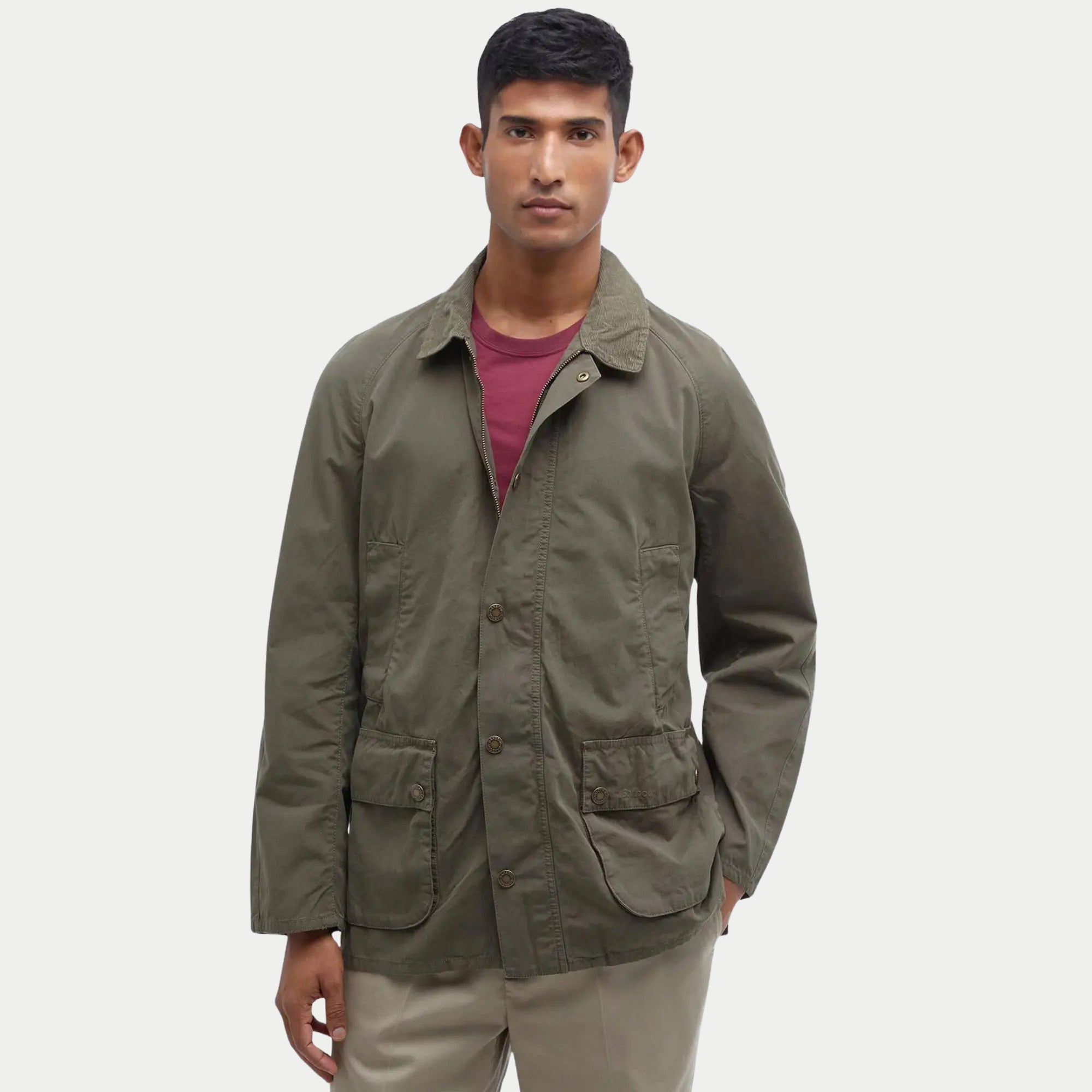 Veste Ashby Casual - Olive - Barbour - détail 2