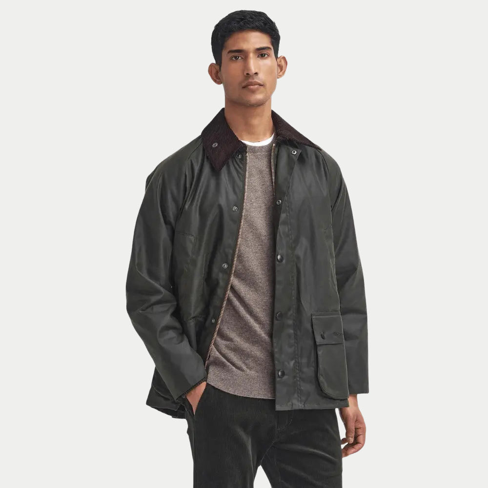Veste Bedale - Archive Olive - Barbour - détail 2