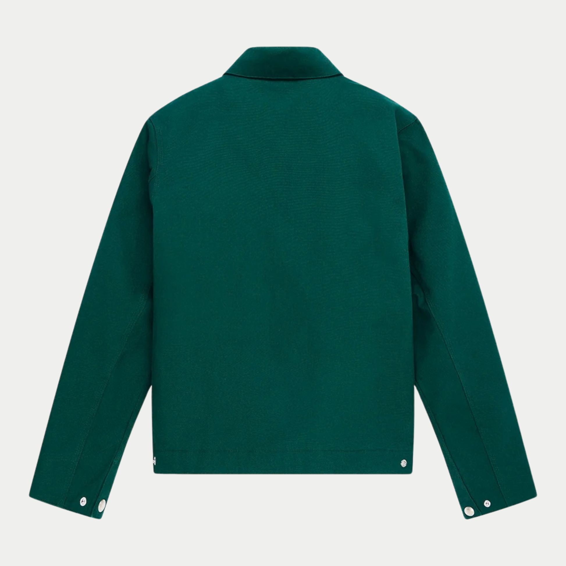 Veste Earls Work Racing Green Deus Ex Machina - dos uni à plat, poignets et ourlet ajustables à pressions