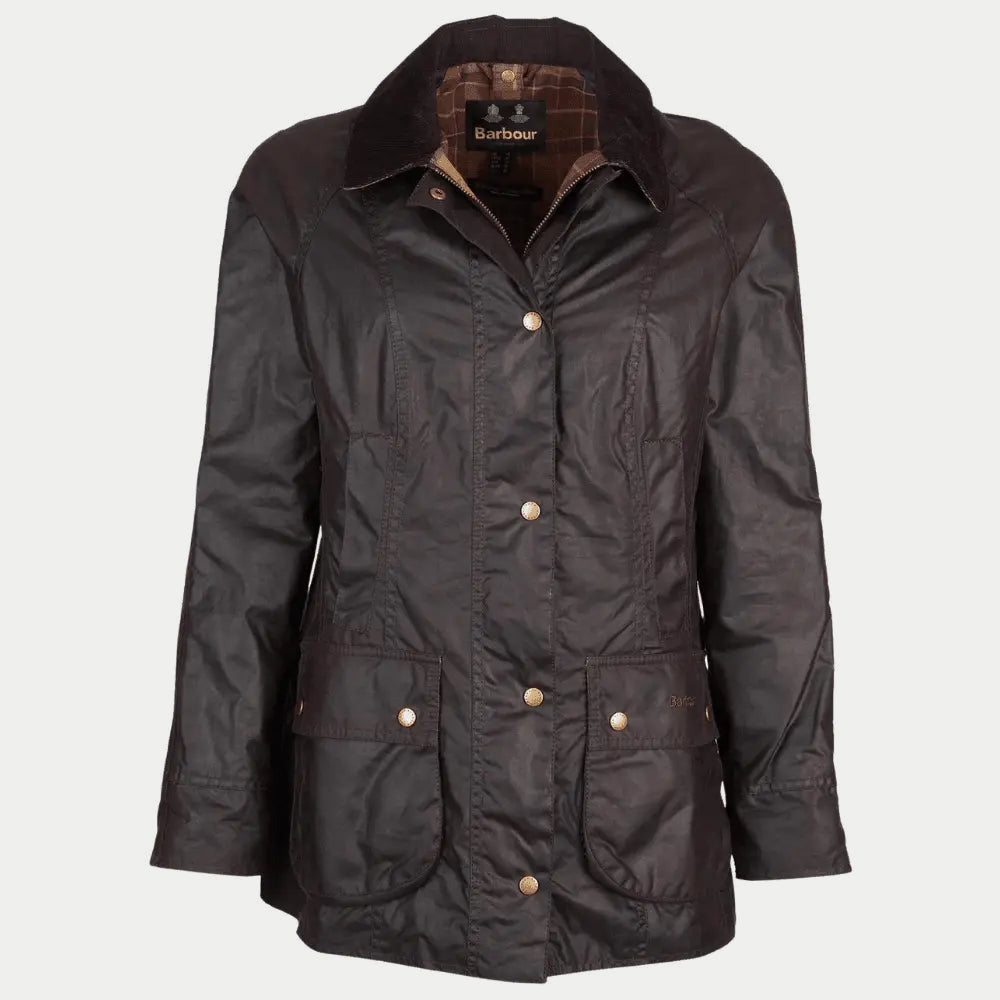 Veste Beadnell cirée Rustic Barbour - vue de face