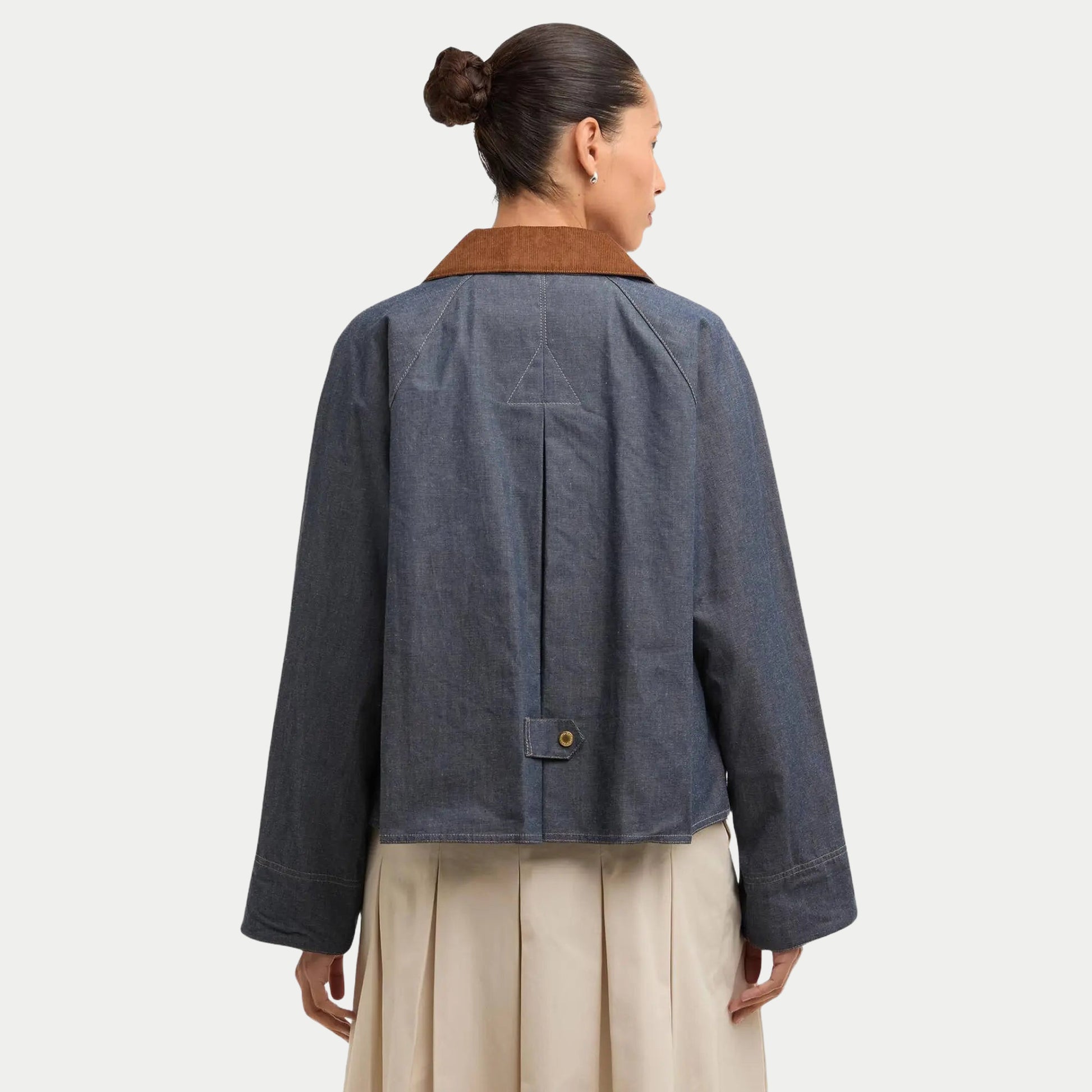Veste Freckleton - Indigo - Barbour - détail 3
