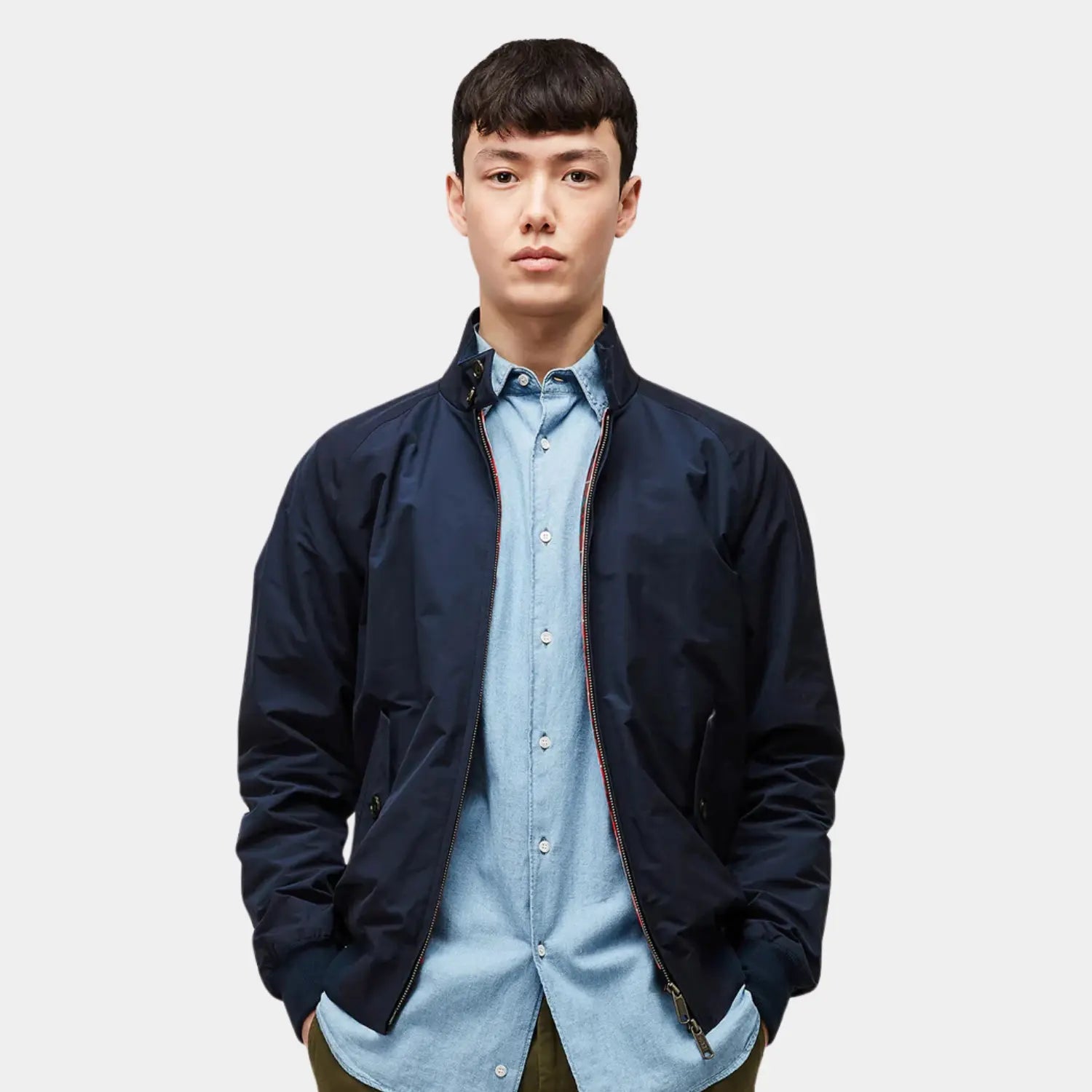 Veste G9 - Navy - Baracuta - détail 2