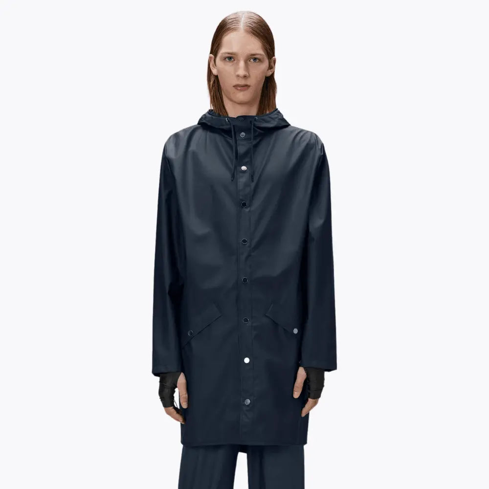 Long Jacket - Navy - Rains - détail 2