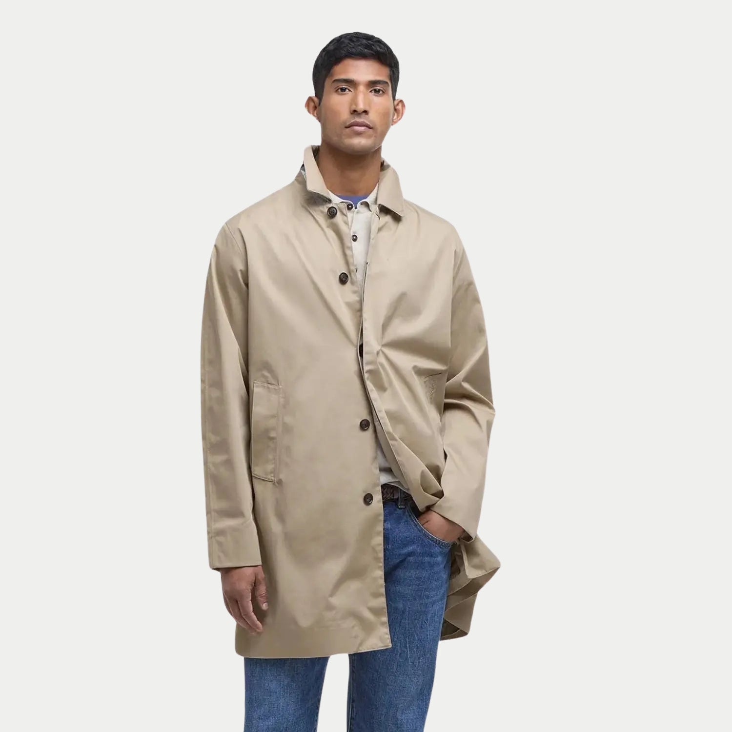 Pardessus Rokig Beige - Barbour - détail 4