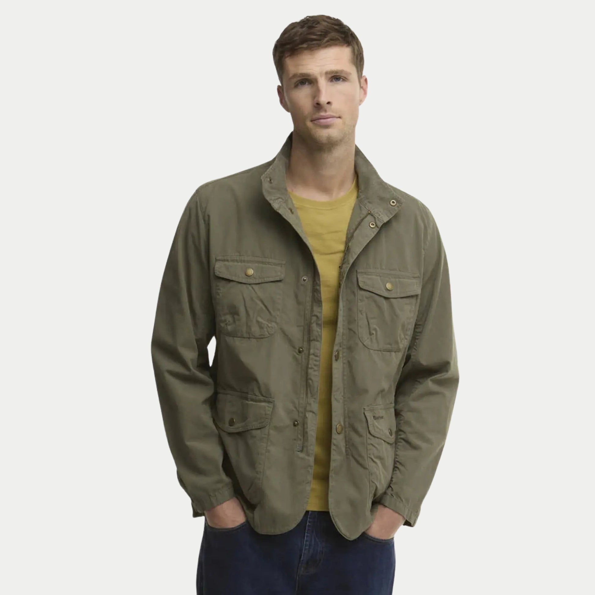 Veste Ogston Casual - Dusty Olive - Barbour - détail 2