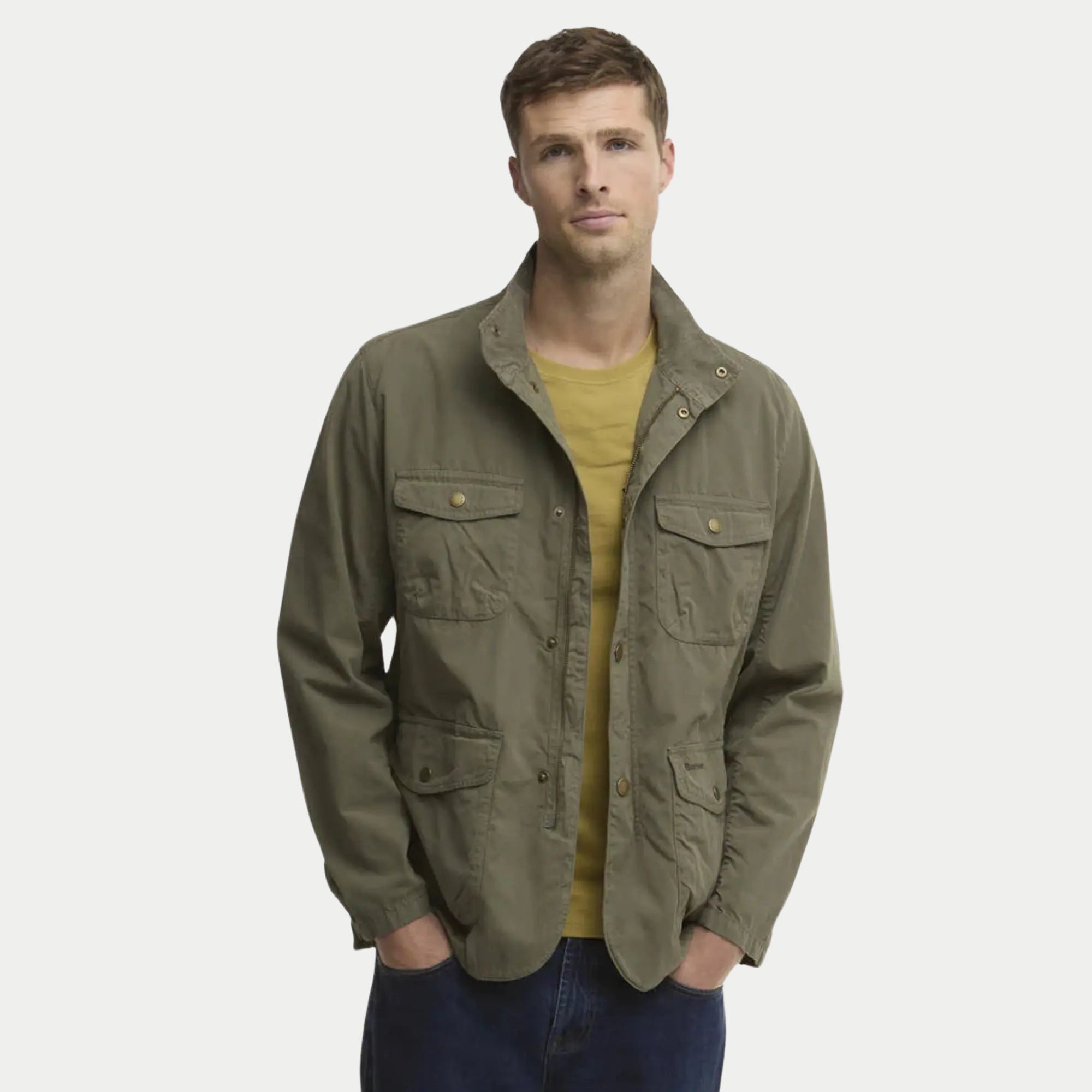Veste Ogston Casual - Dusty Olive - Barbour - détail 2