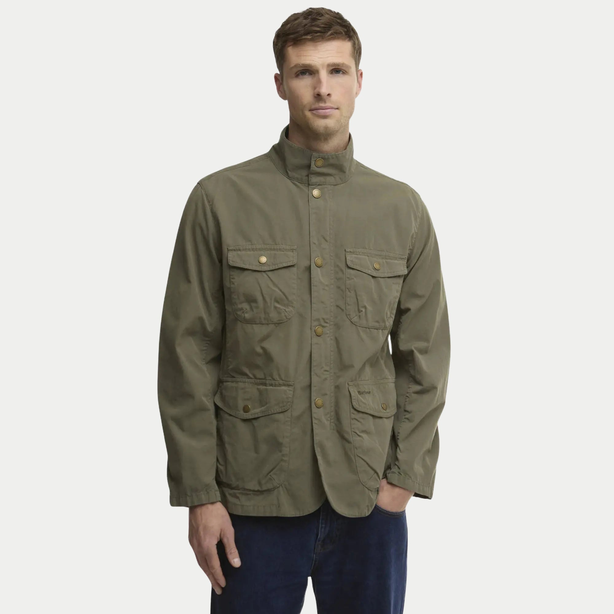 Veste Ogston Casual - Dusty Olive - Barbour - détail 7