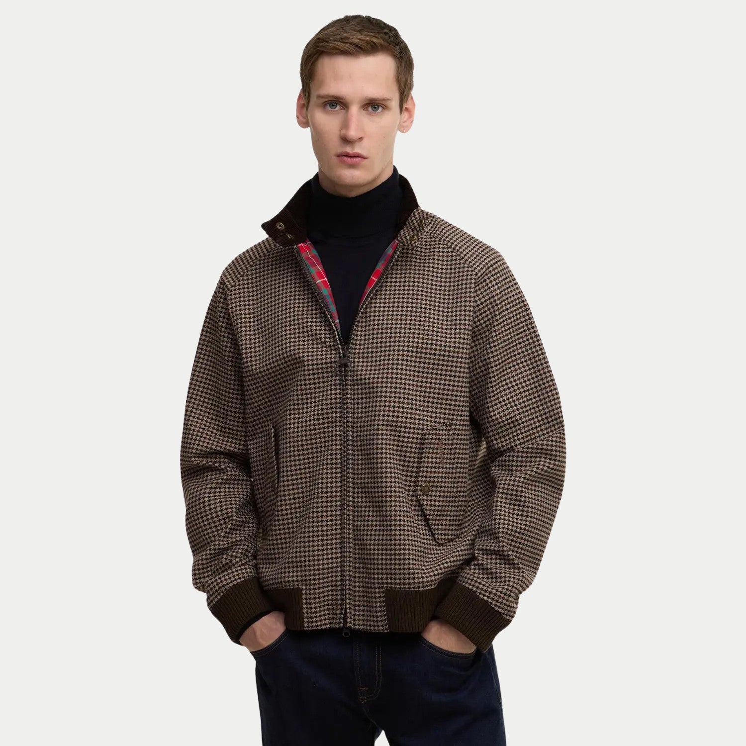 Veste Porton - Pied de Poule - Barbour X Baracuta - détail 2