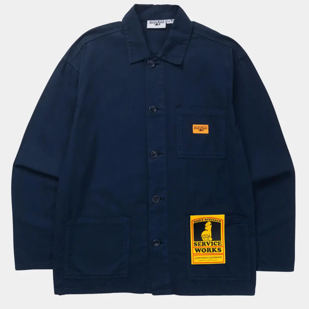 Twill Chore Shirt - Dark Navy - Service Works