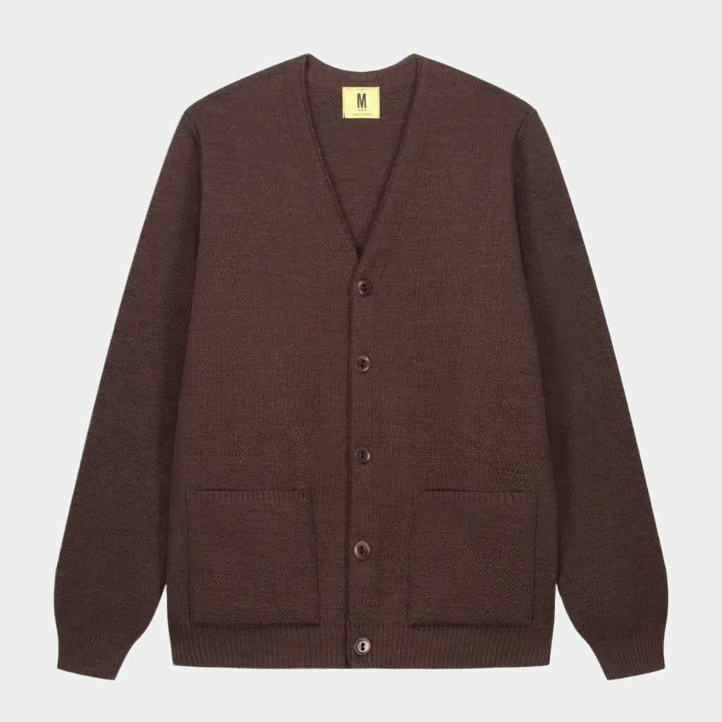 Youri Cardigan Laine - Marron - Nitto Knitwear